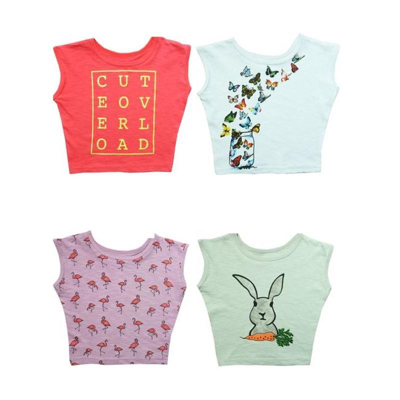 Kazel T-shirt Anak 4 Pack - Butterfly