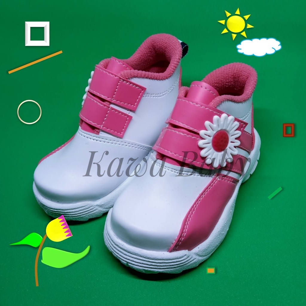 Sepatu anak perempuan sport semi boot / Sneakers anak perempuan import / Sepatu olahraga anak peremp