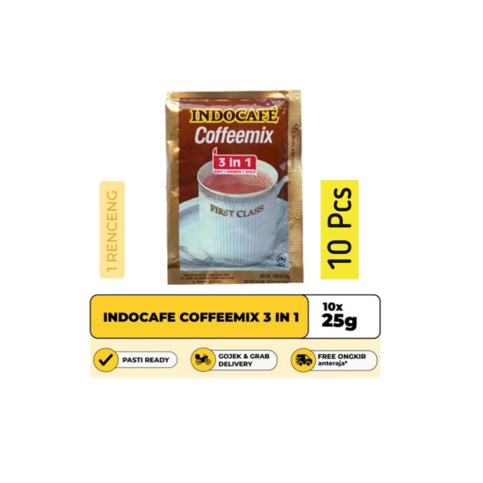 

Indocafe coffemix 1 renceng isi 10 Sachet