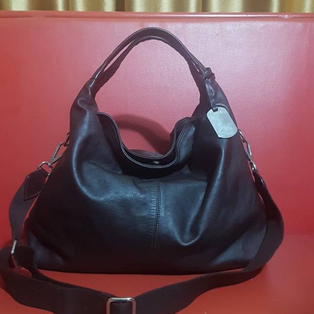 Preloved tas bekas second seken Furla hobo brown leather