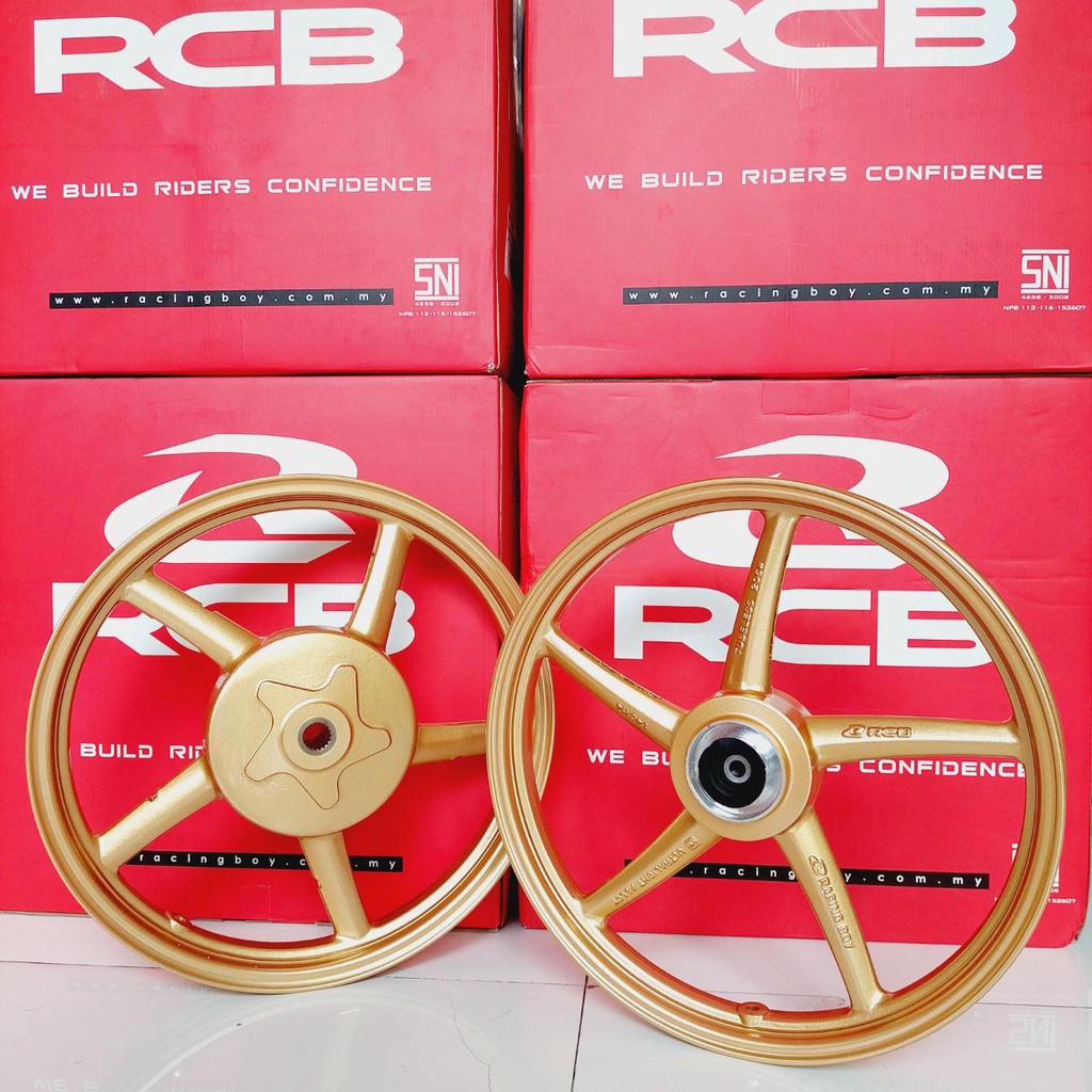 VELG RACING RCB SP 522 YAMAHA MIO RCB SP 522 GOLD UKURAN 140 160 RING 14 ORIGINAL