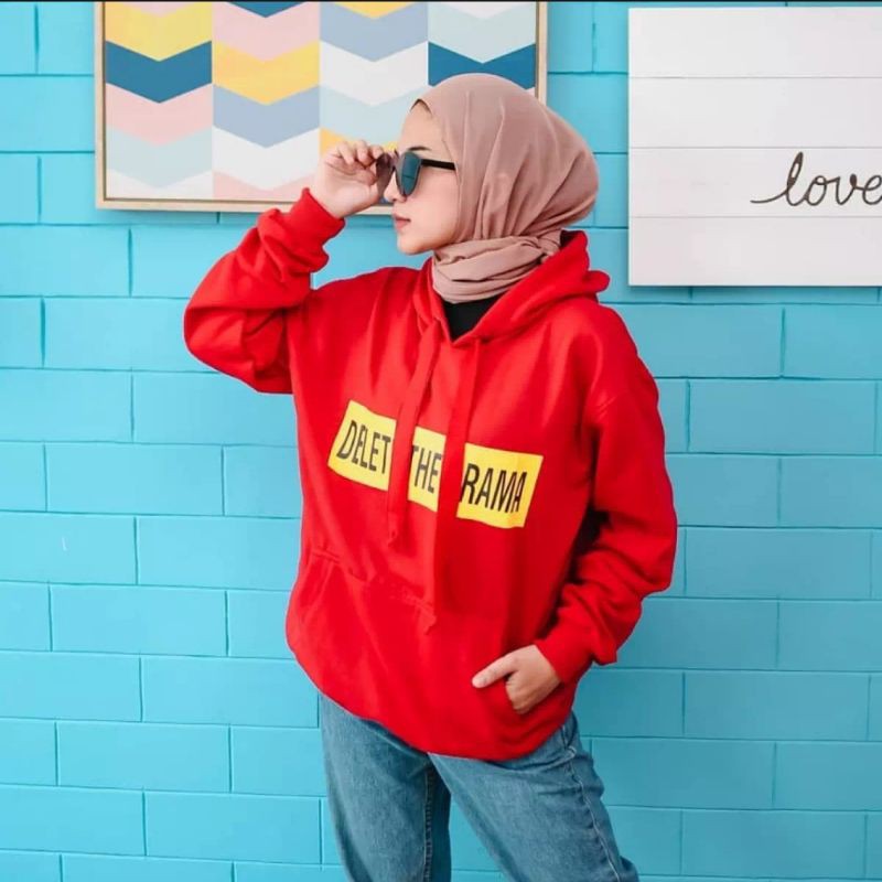 DELETE DRAMA HOODIE || SWEATER PRIA || HOODIE WANITA || SWEATER MURAH #DD