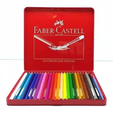 

Cuci Gudang Faber-Castell Watercolour Pencils 24 Tin Case / Pensil Warna 24 Terlaris