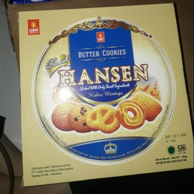 Hansen Butter Cookies 454gr / Biskuit Hansen / Monde