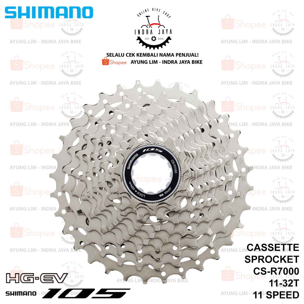 SHIMANO 105 CS-R7000 Cassette Sprocket 11-speed 11-32T