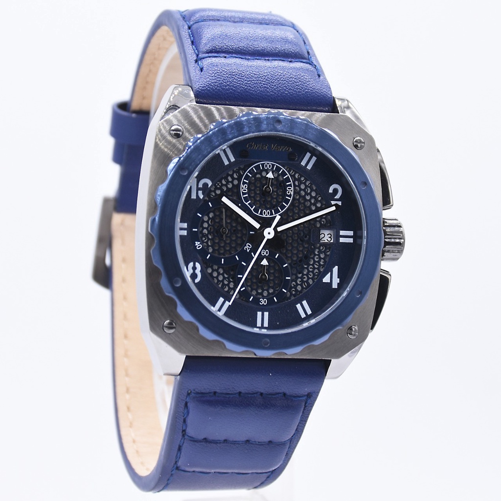 Jam Tangan Pria Christ Verra CV918053G-26BLU Original