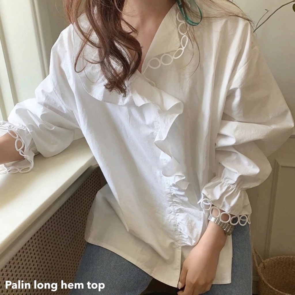 Palin long hem top - Thejanclothes