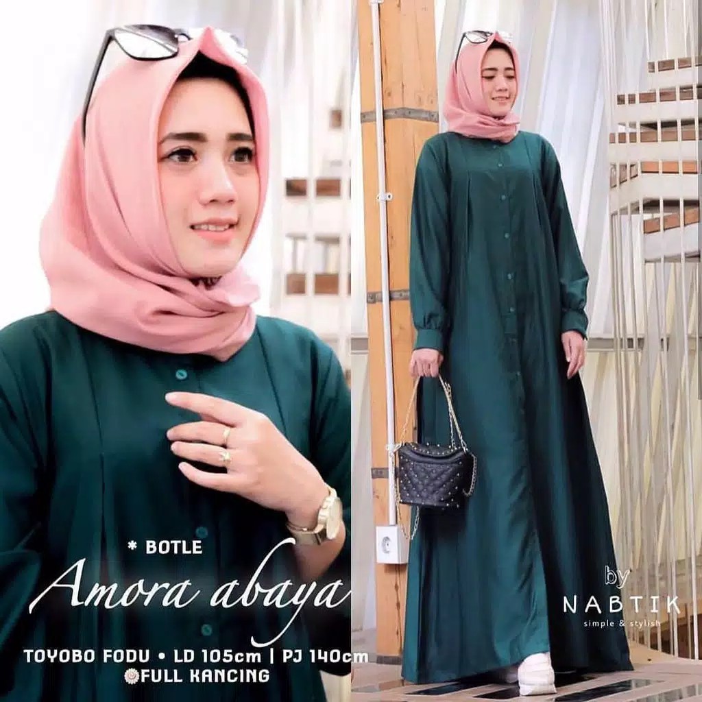 GAMIS AMORA / DRESS MURAH / GAMIS MURAH / HIJAB FASHION STYLE 2019 / GROSIR BAJU MUSLIMAH