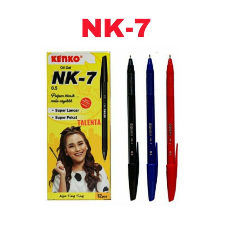 

[ 1PACK ] Pulpen Kenko NK-7 Oil Gel 0.5mm