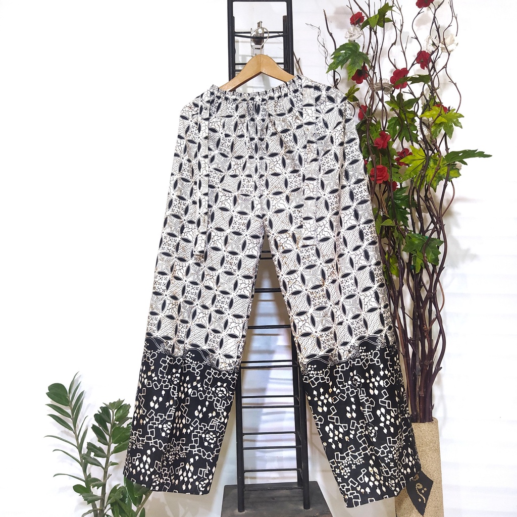 CELANA PANJANG KULOT WANITA DEWASA BAHAN RAYON ADEM NYAMAN MOTIF BATIK-KL Klengan 3