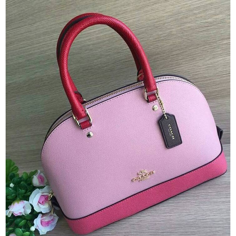 Coach Mini Sierra Pink Multi . Tas Coach Original