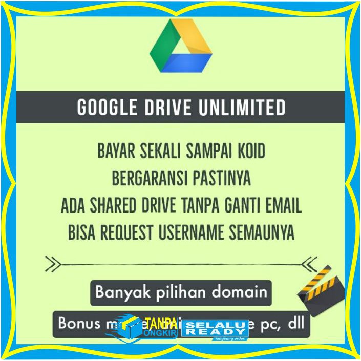 ATAR - Gsuite Google Drive Unlimited Bukan Edu Banyak Bonus Database Murah