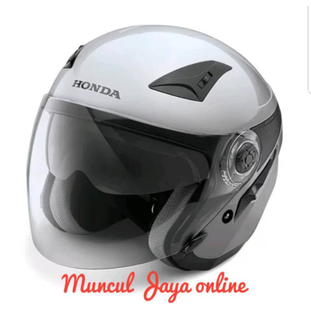 Helm Honda Helmet Honda Luxury SNI  Silver