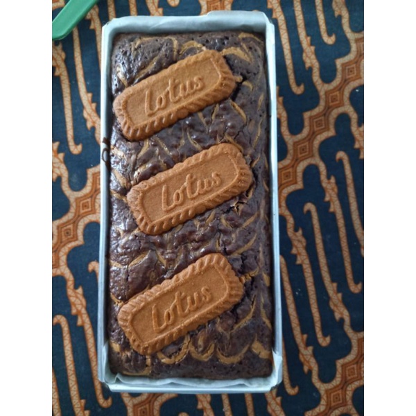 

Espresso Lotus Brownies / Hampers Natal Brownies Homemade