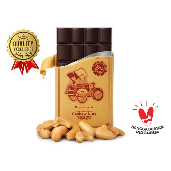 

CASHEW NUTS & DARK COKELAT 100G CHOCOLATE MONGGO COKLAT SOUVENIR