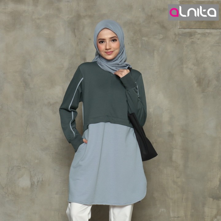 ATASAN WANITA MUSLIM TUNIK ALNITA TERBARU IZORA