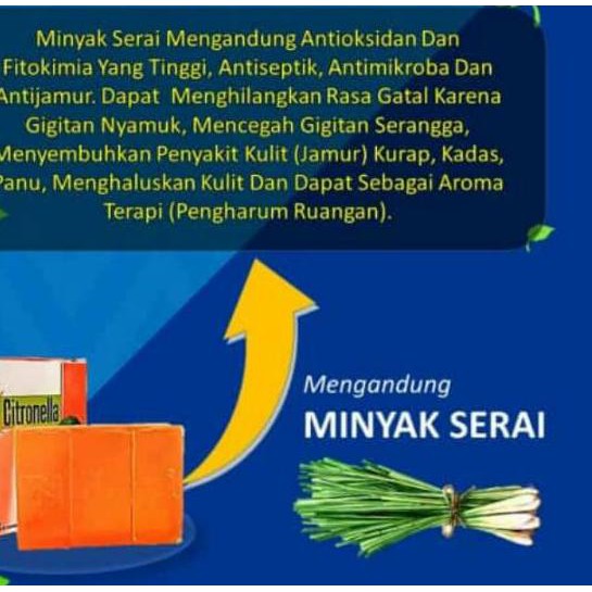 ❄ Sabun Citronella 80 gram Sabun Bidoyi Citronella Original ♔