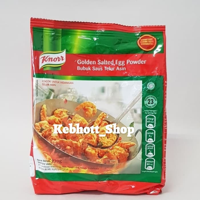 

READY - KNORR GOLDEN SALTED EGG POWDER 270GR | BUBUK SAUS TELUR ASIN 270 GR