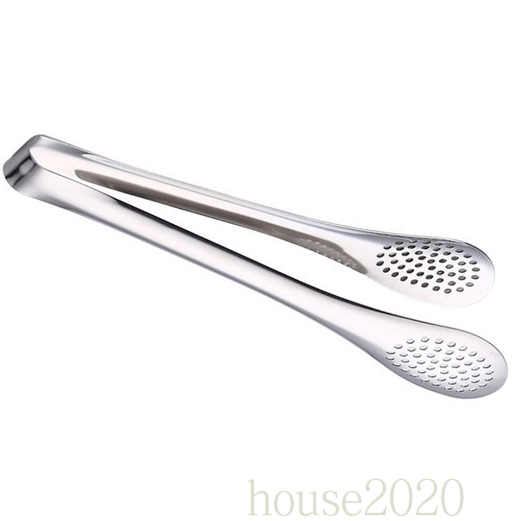 (House2020) Klip Penjepit Makanan / Roti Panggang / Steak / Barbecue Bahan Stainless Steel Untuk Dapur