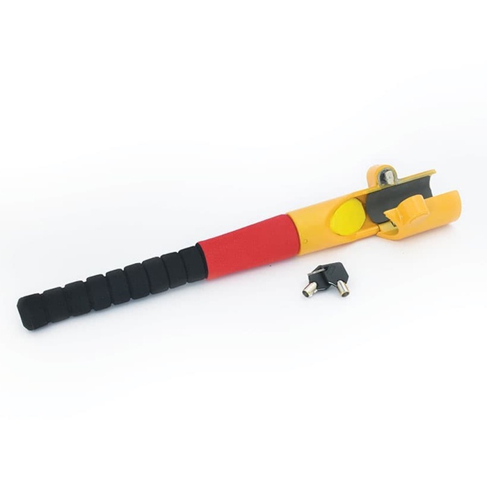 Kunci Stir 6036 / Kenmaster Kunci Pengaman Stir Mobil, Baseball Yellow