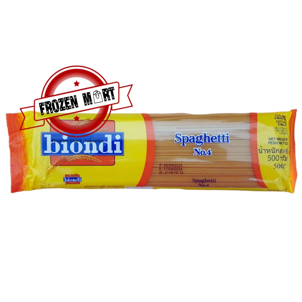 Pasta BIONDI Spaghetti No.04 500Gr