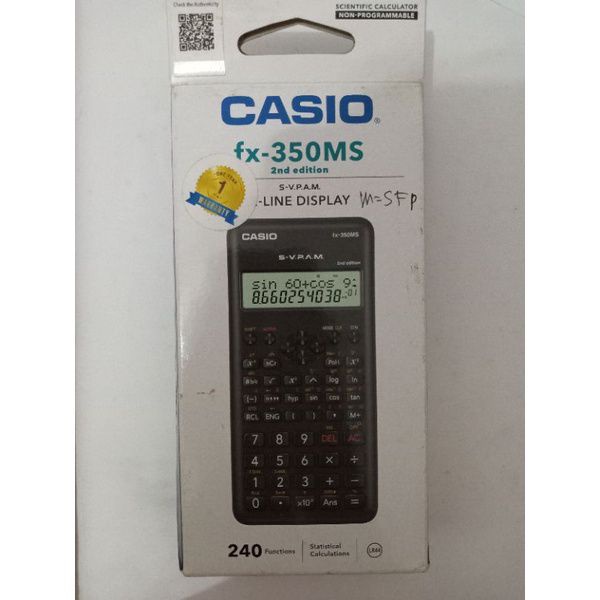 

Kalkulator Scientific Casio fx-350MS 2nd edition