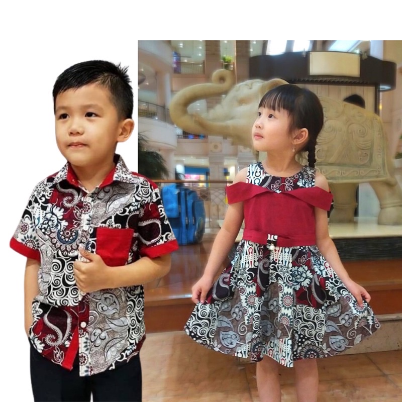 Dres Batik Anak - Kemeja Batik Anak - Batik AB