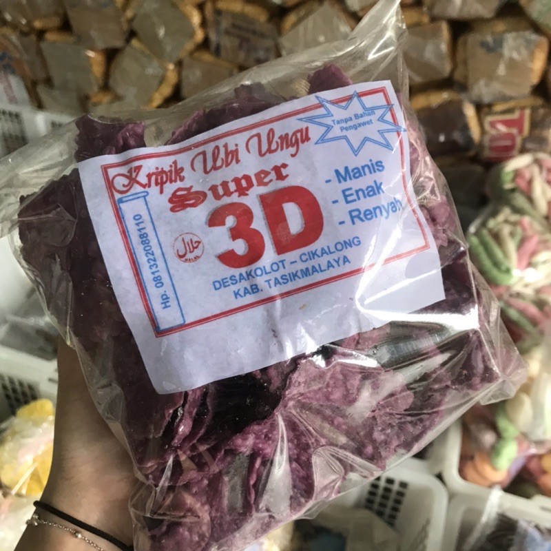 

Keripik Kripik Ubi Ungu Super 3D