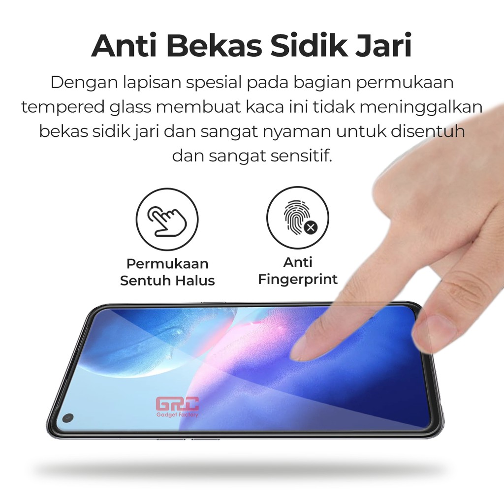 Tempered Glass OPPO Reno 5 HOGO Full Cover Anti Gores Kaca