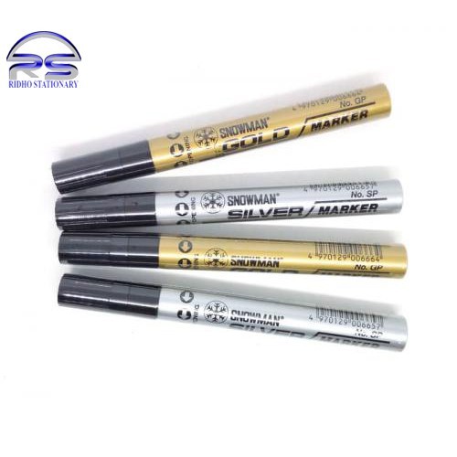 

Spidol Snowman Paint Marker GOLD SILVER (Besar) - PERMANENT