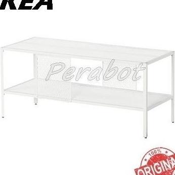 Rak Lemari Meja Tv Tempat Bunga Hias Logam Putih 90X35X40 Cm