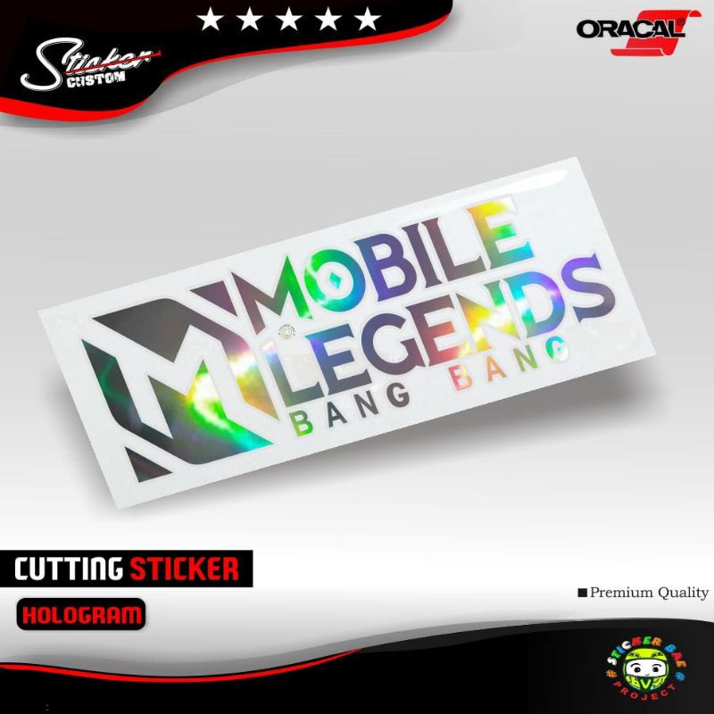 Sticker mobil legend bang bang cutting sticker 1pcs