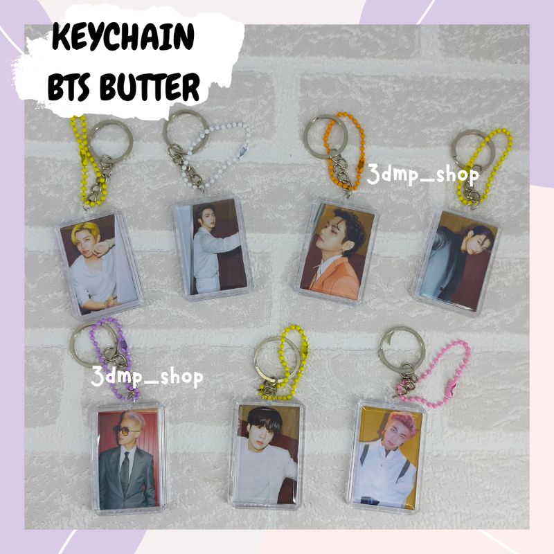 Gantungan Kunci Ganci Keychain BTS BE Jimin V Taehyung Suga Jungkook Rapmonster JHope Jin butter