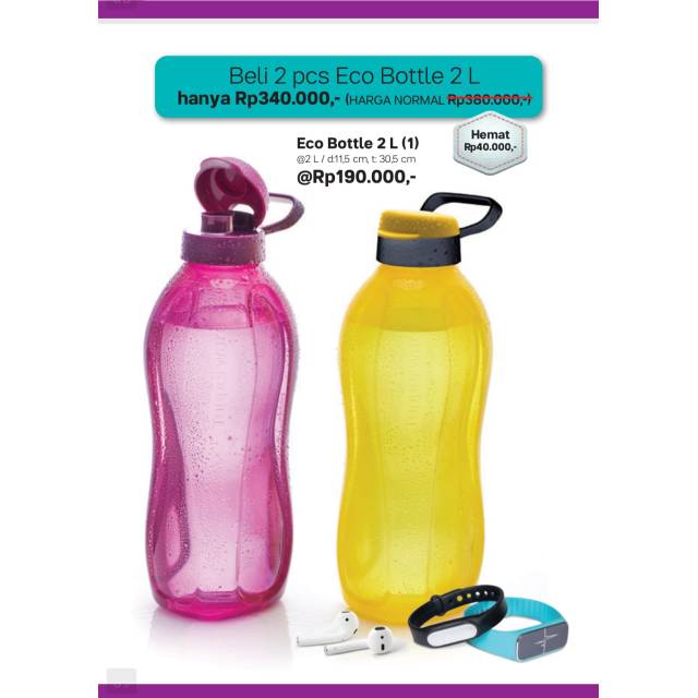 Tupperware Eco Bottle 2 liter 1 pcs