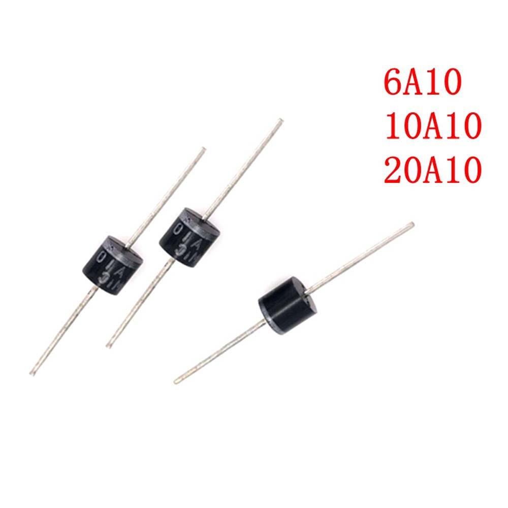 AXIAL Agustina Rectifier chip Besar Tahan Lama 6A 10A 20A Penyisipan Langsung Aksial Listrik 10A10 6A10 20A10 Dioda Penyearah