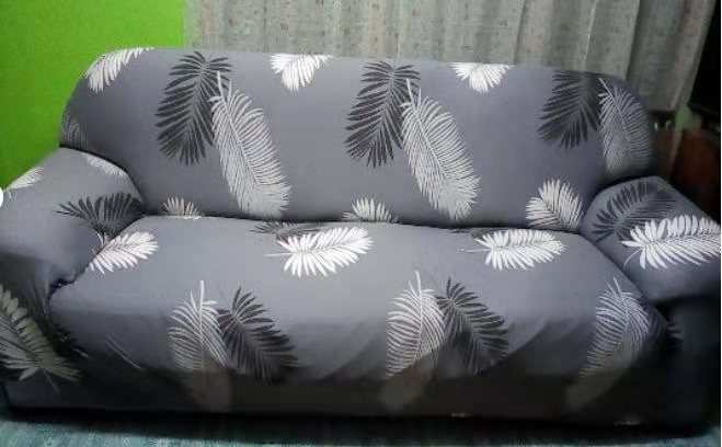 [LOCAL STOCK ]1/2/3/4 Seater Sofa Cover Removable Normal Shape/L Shape Slipcover Stretch Universal  Q Design