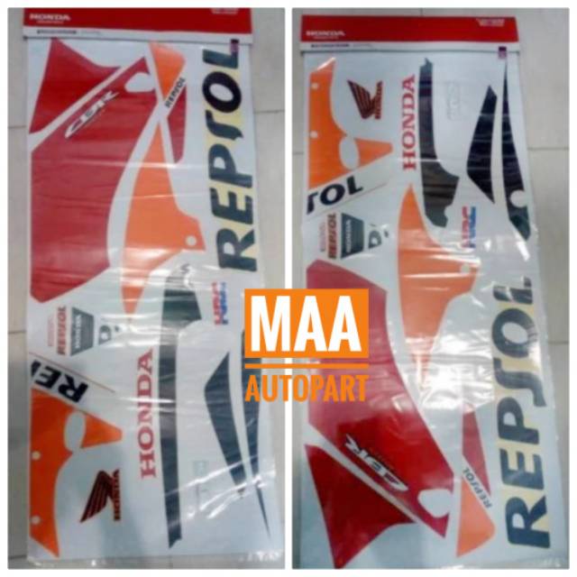 Stiker Sticker Striping Bodi Lis Decal CBR150R CBR 150R Old Non Led K45A Dual Lamp Repsol Asli