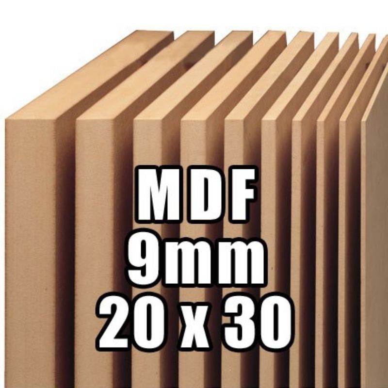 Papan Kayu Mdf 20x30 9mm