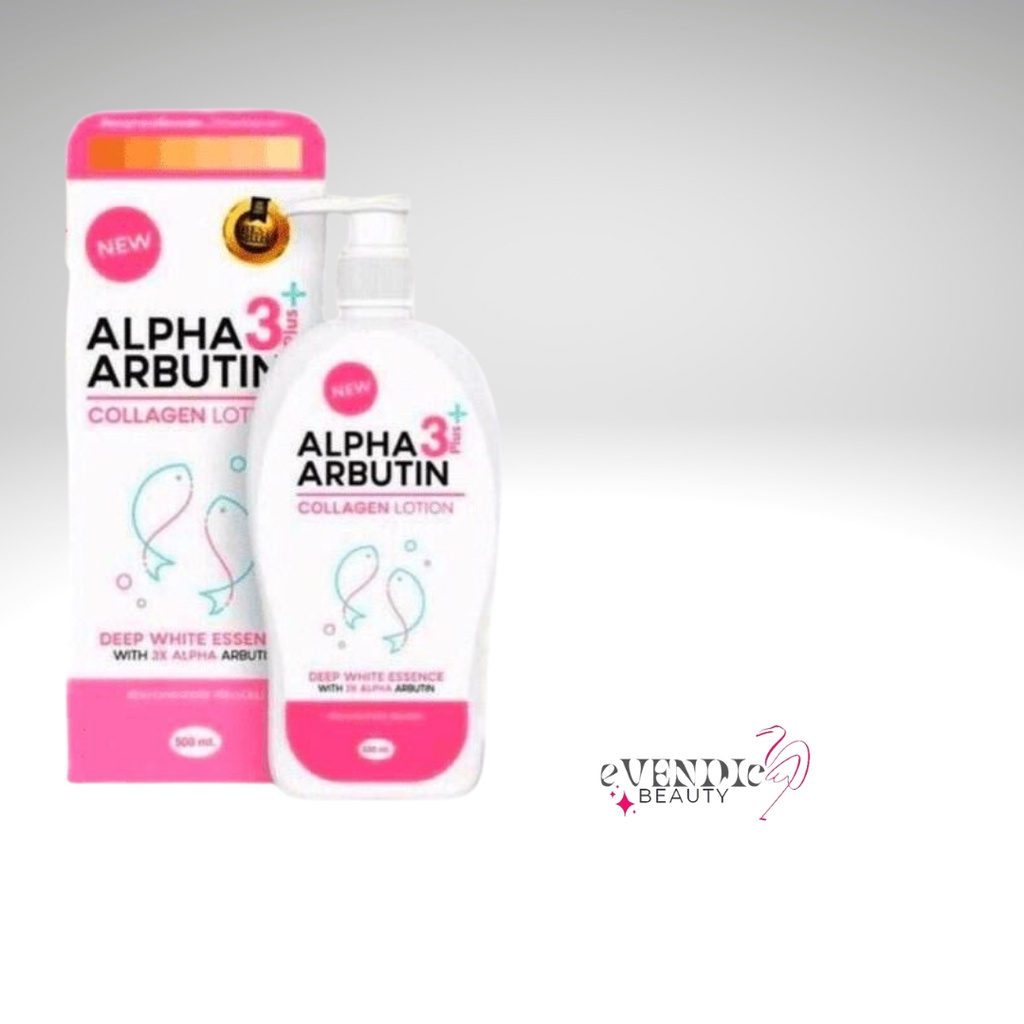 [BPOM] ALPHA ARBUTIN 3 PLUS COLLAGEN WHITENING LOTION HAND BODY LOTION PEMUTIH PEMUTIH BADAN 500ml [HB ALPHA]