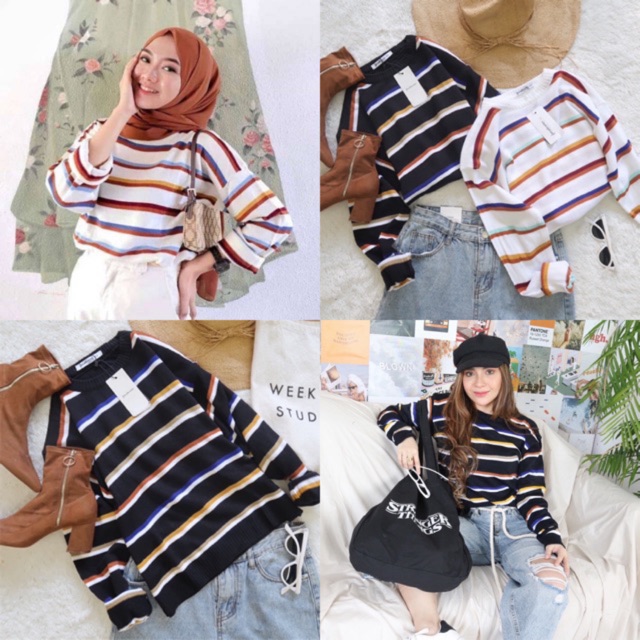 OTF RJT NESVI RAINBOW SWEATER RAJUT