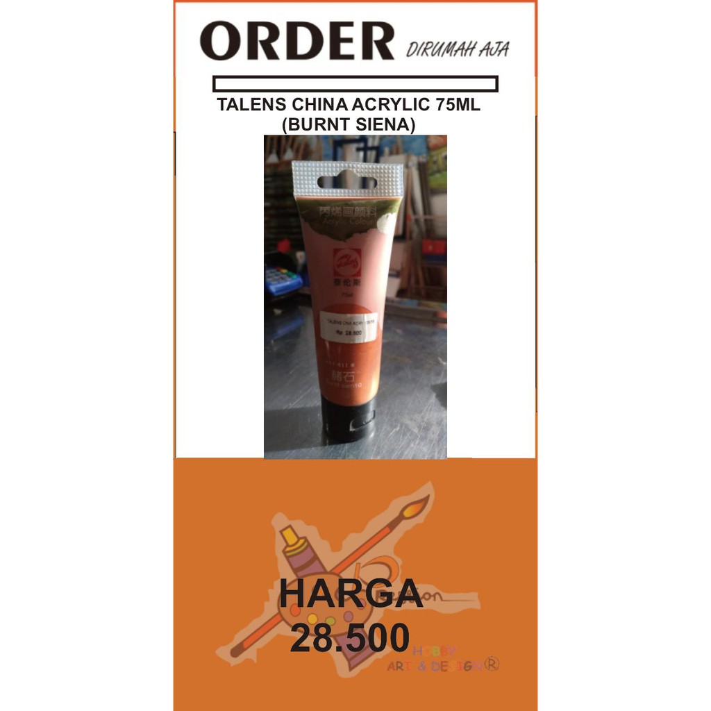 

TALENS CHINA ACRYLIC 75 ML (BURNT SIENA)