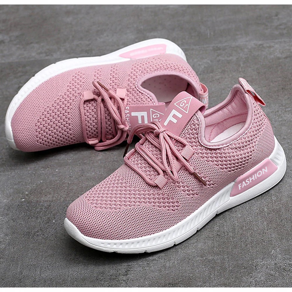 Sepatu Sneakers Wanita Import - Sneaker Super Bounce Runing Shoes - Sepatu Wanita Kasual Lari