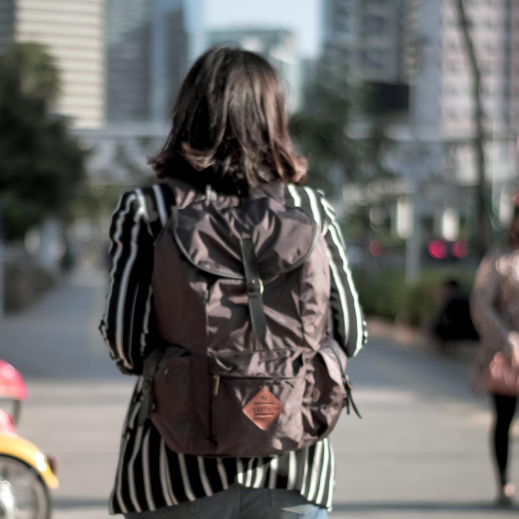 HOLIDAY BROWN |Urban Factor x FORIND| Tas Ransel Punggung Ori Bag Pria Wanita Backpack Baru Besar