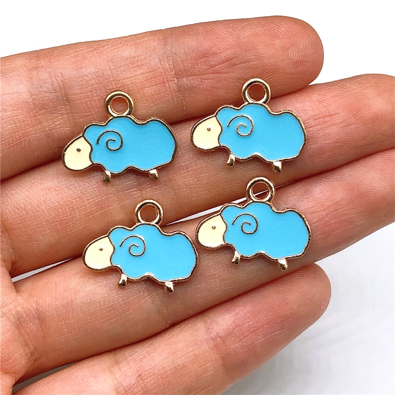 4pcs Charms Bentuk Domba Bahan Alloy Untuk Membuat Perhiasan Diy