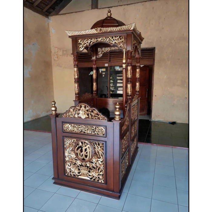 mimbar masjid jati mimbar masjid khutbah mimbar kubah masjid mimbar masjid ukir kaligrafi