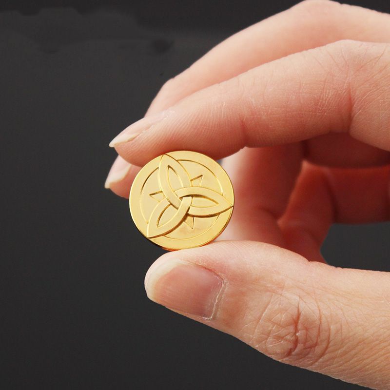 Game Genshin Impact Gold Mora Coin Morax Cosplay Prop Accessories animation game gold plated Mora game currency