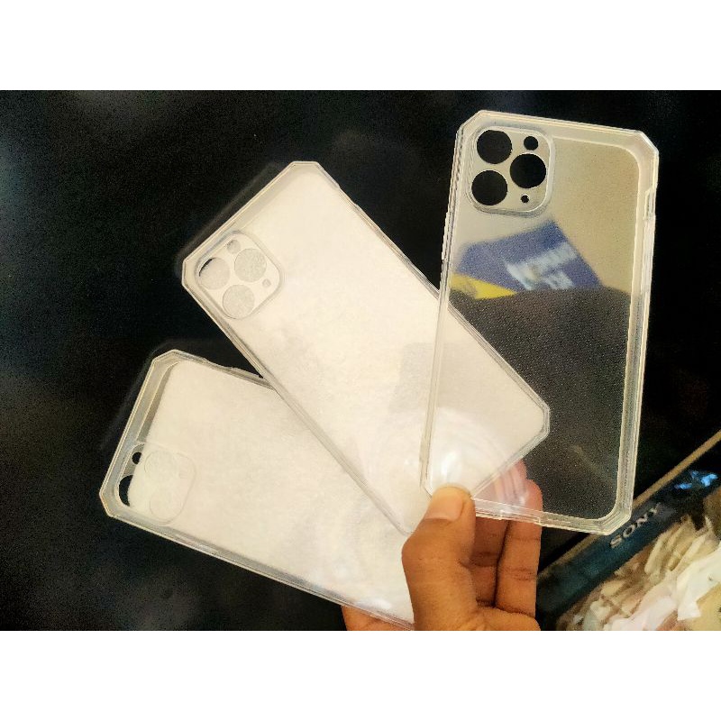 SOFTCASE CLEAR CASE/ CRYSTAL OKTAGON BENING IP 6 6+ 7+ 8+ 11 pro max 12 13 14  pro mini XR X XS presisi