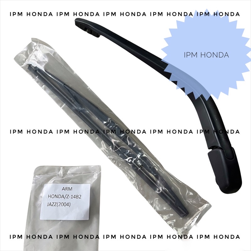 SAA Arm + Wiper Blade Belakang Komplete Honda Jazz GD3 Idsi Vtec 2003 2004 2005 2006 2007 2008