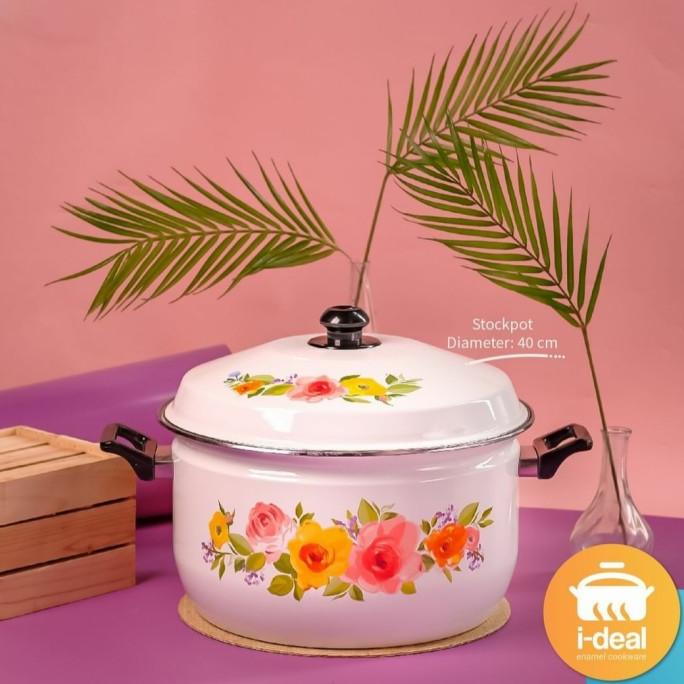 Ideal Panci Oriental Stockpot Enamel 40 Cm Pe8278