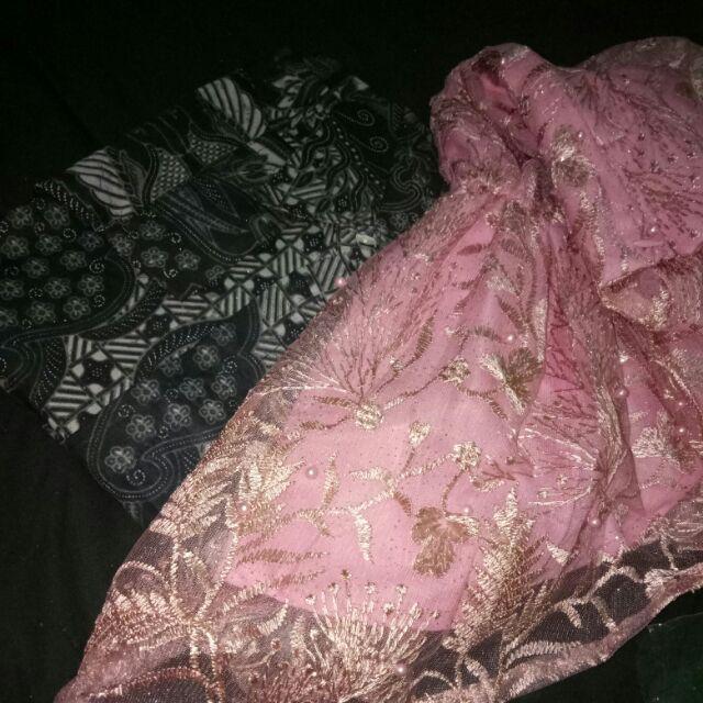 Batik Couple Brokat Tile Mutiara Annabel 136